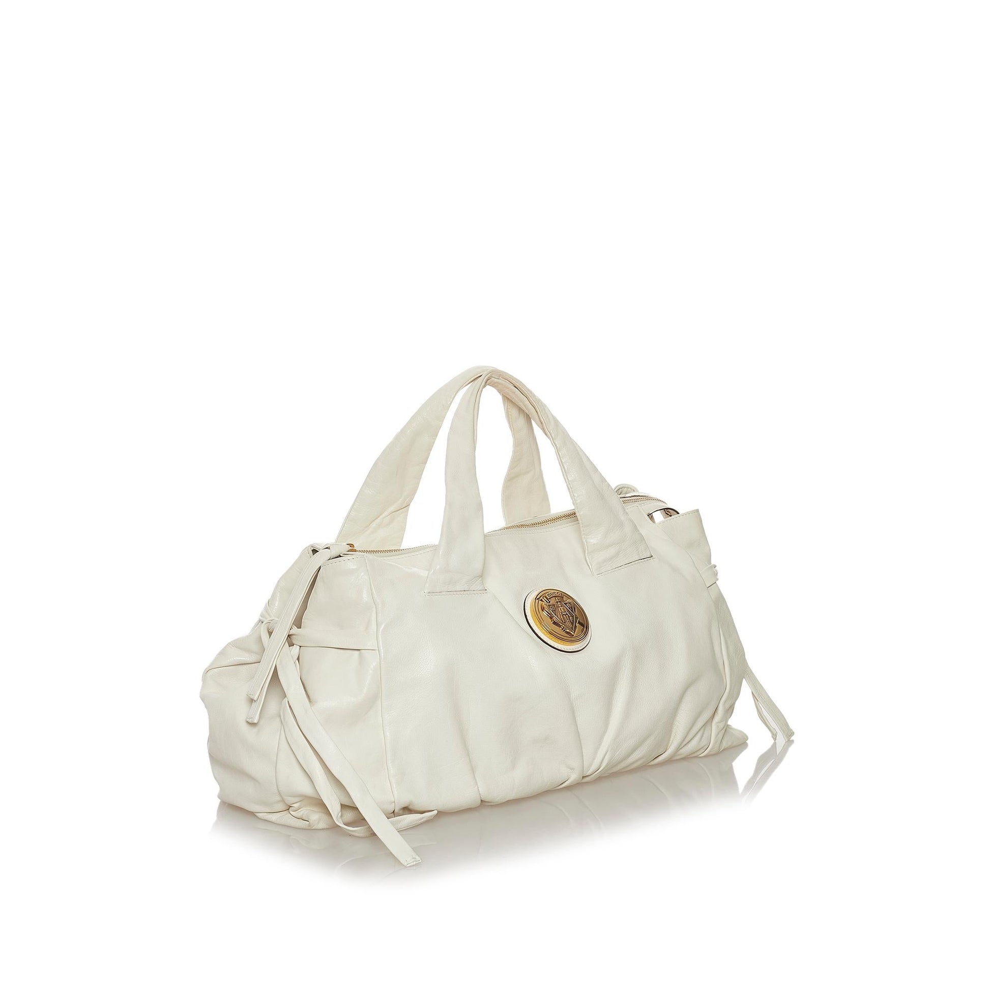 Gucci Hysteria SHG Leather Calf White Tote Bag