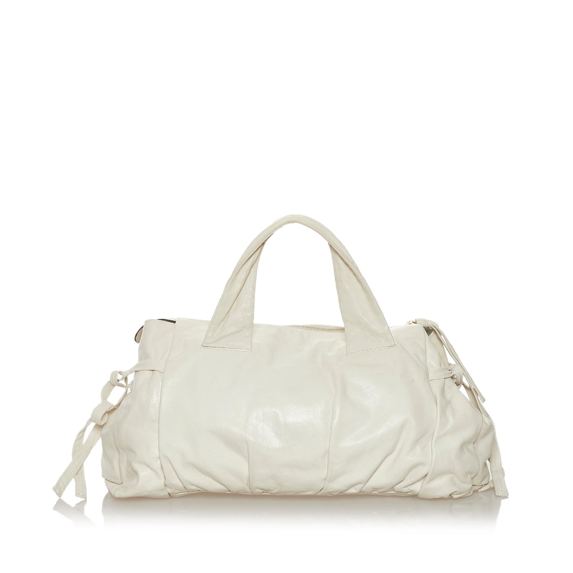 Gucci Hysteria SHG Leather Calf White Tote Bag Bag Shg