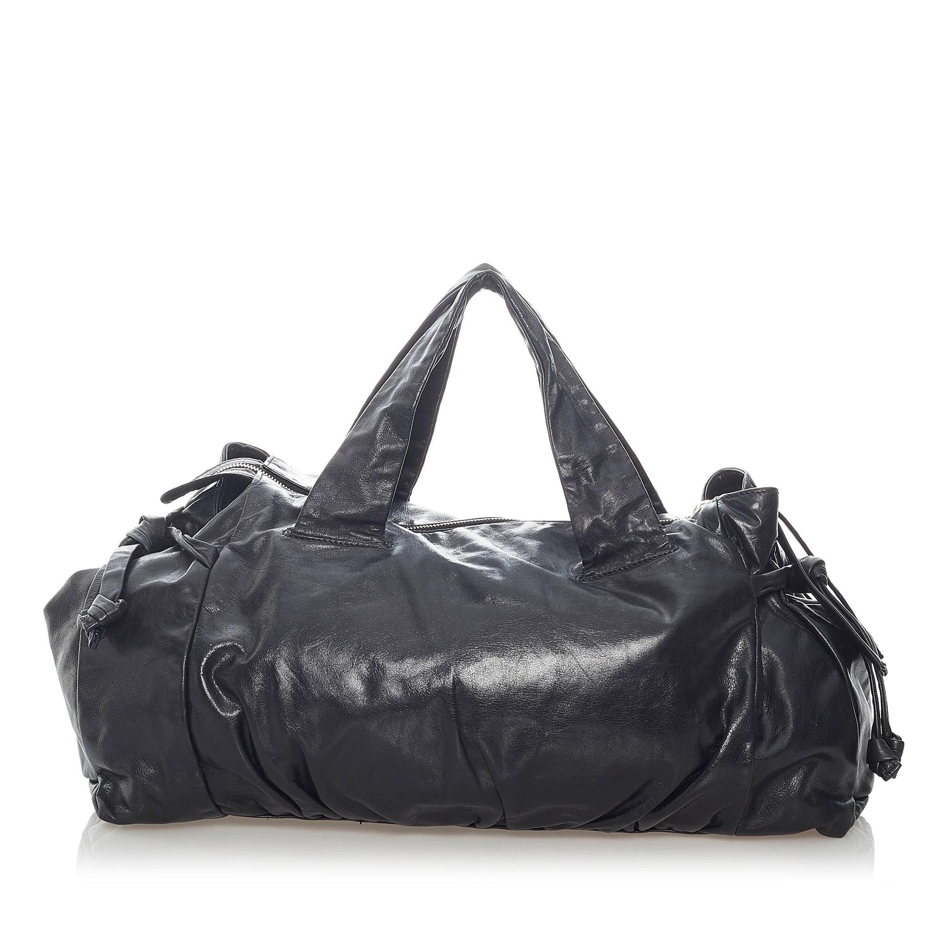 Gucci Hysteria SHG-JFQbMY Leather Calf Black Tote Bag