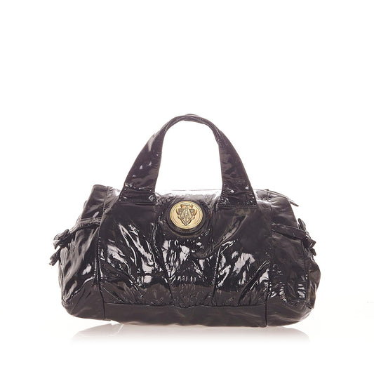 Gucci Hysteria SHG Leather Patent Black Satchel Bag 4