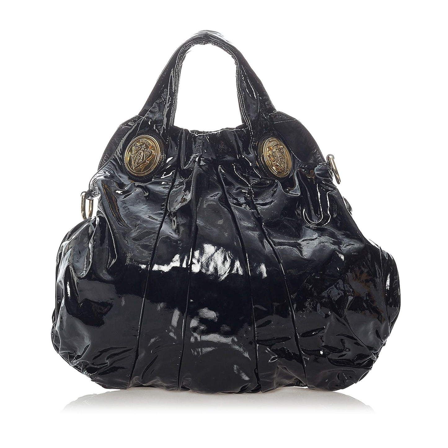 Gucci Hysteria SHG Leather Patent Black Satchel Bag Satchel Shg