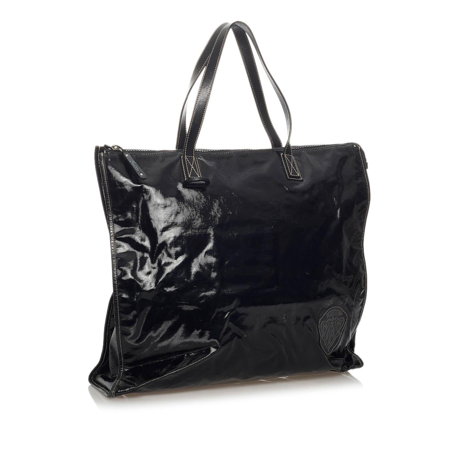 Gucci Hysteria SHG Leather Patent Black Tote Bag