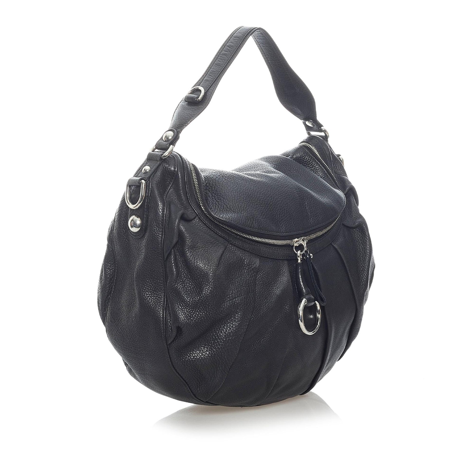 Gucci Icon Bit SHG Leather Calf Black Shoulder Bag