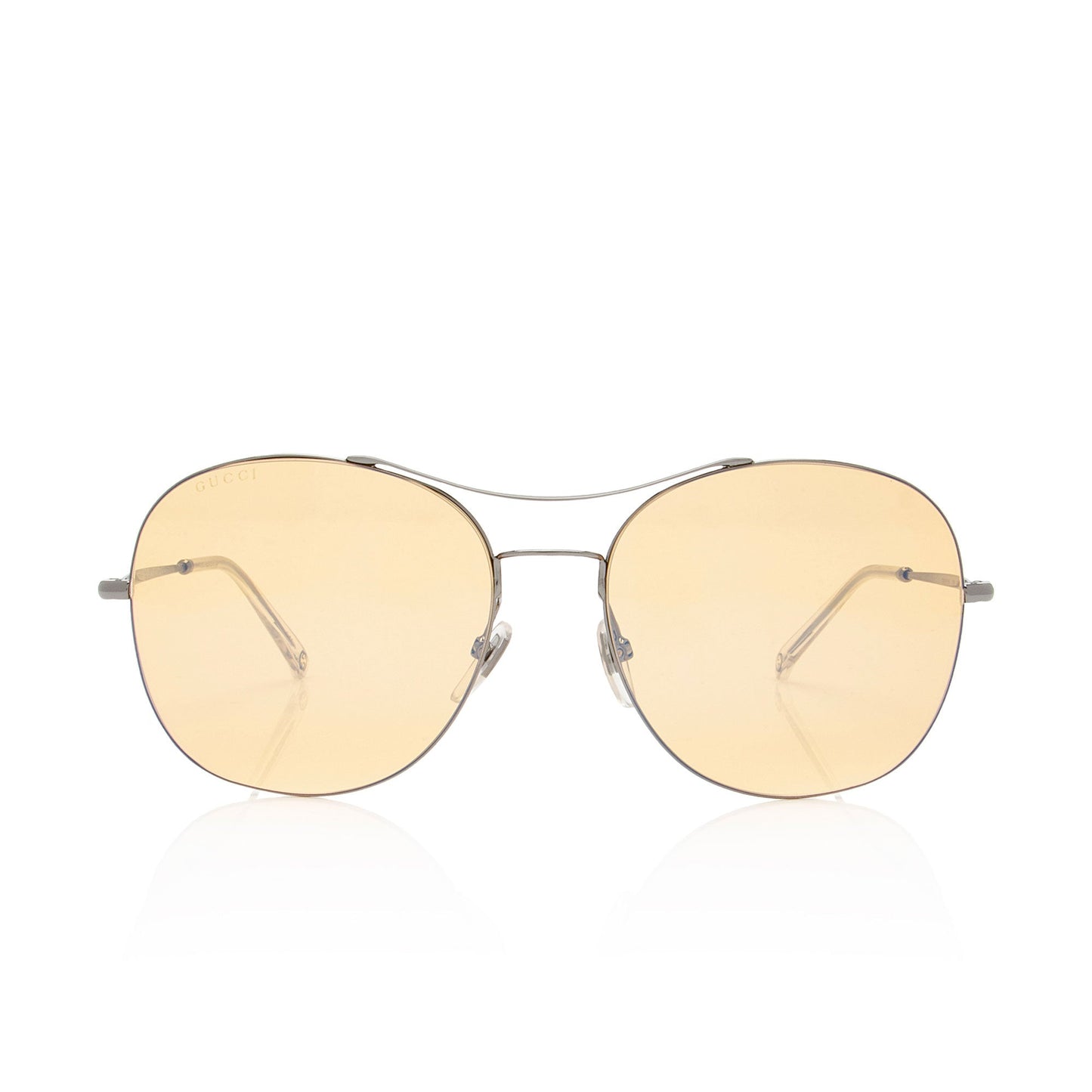 Gucci Interlocking G Aviator Sunglasses Silver Accessory