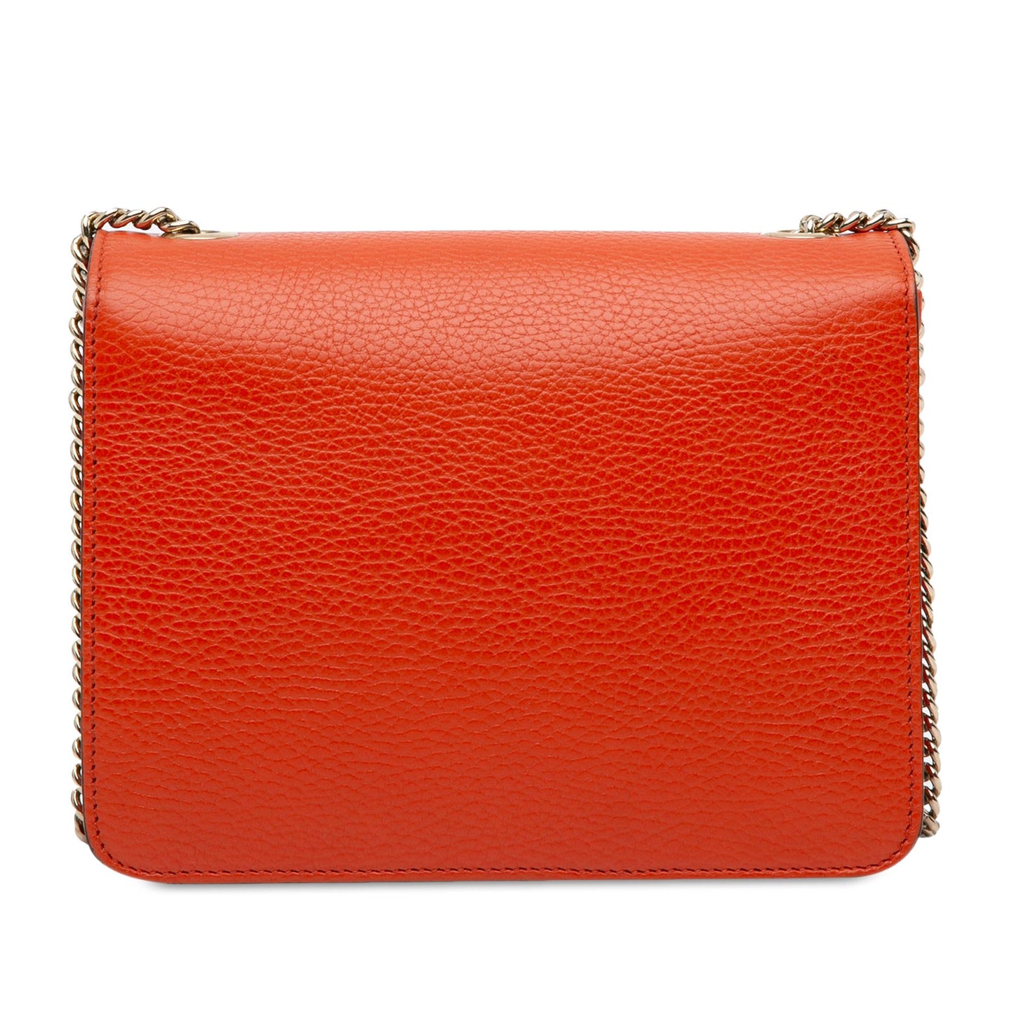 Gucci Interlocking G SHG-YN4oMp Calf Orange Crossbody Bag