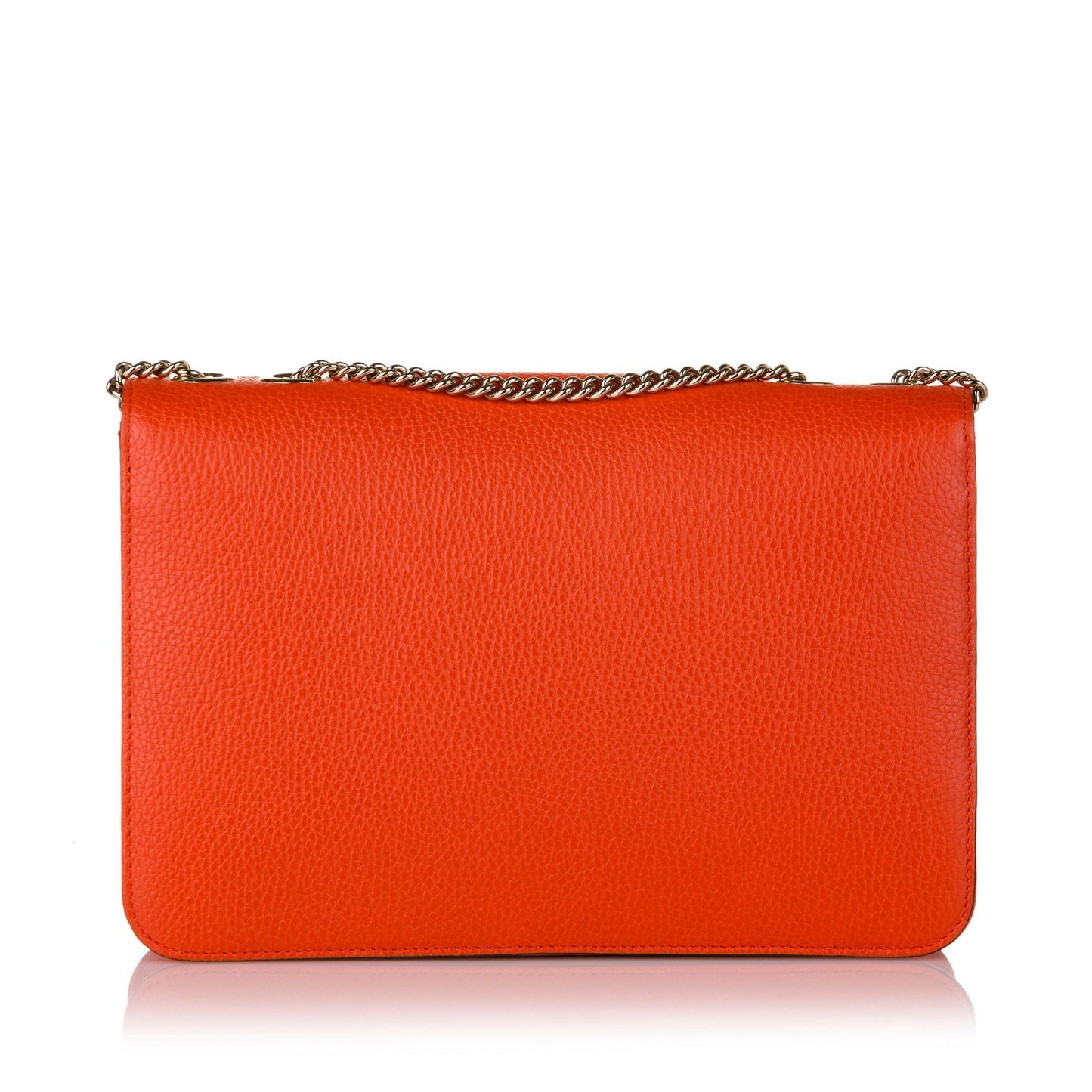 Gucci Interlocking G SHG Leather Calf Orange Crossbody Bag