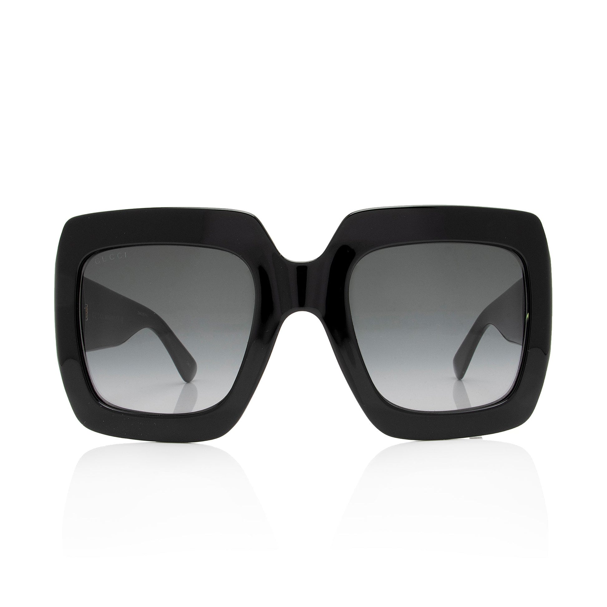Gucci Interlocking G Oversized Square Sunglasses Black Accessory