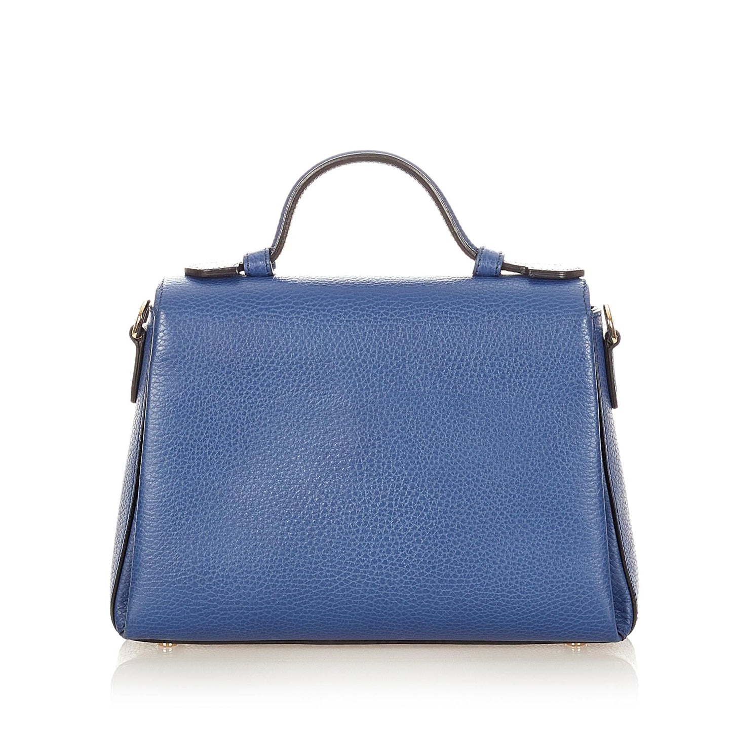 Gucci Interlocking G SHG Calf Blue Satchel Bag