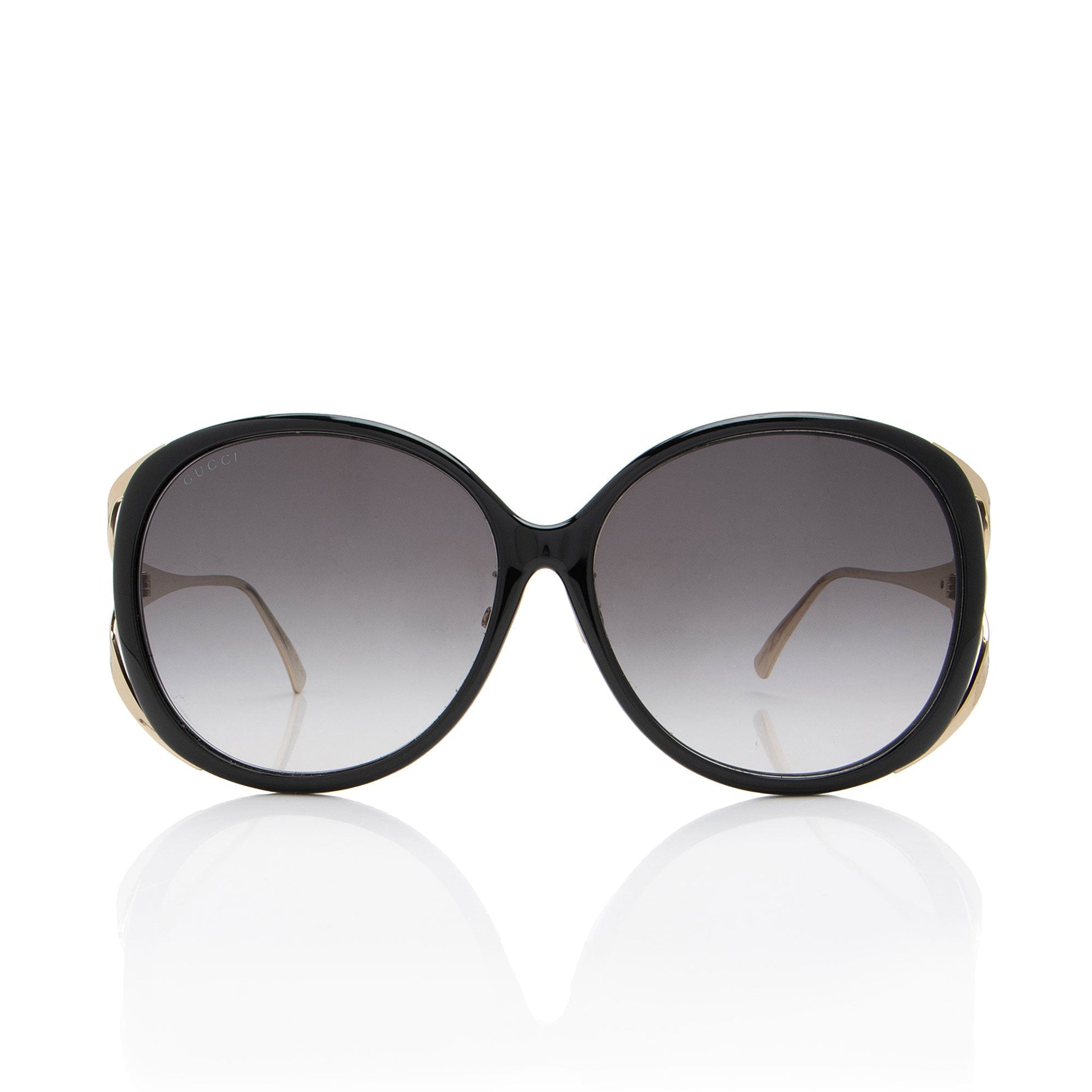 Gucci Interlocking G Web Oversized Oval Black Accessory