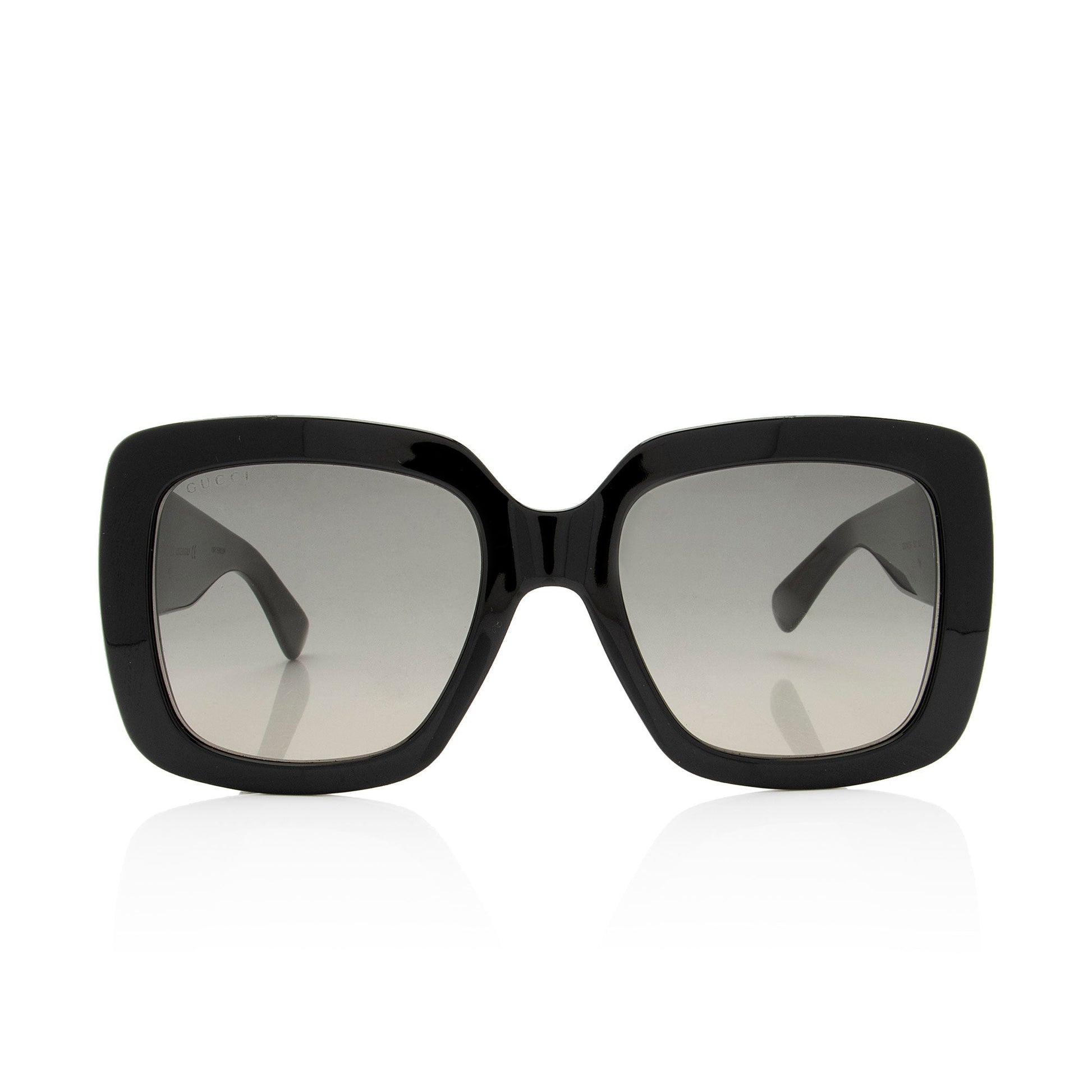 Gucci Interlocking GG Oversized Square Sunglasses Black Accessory Shf S9Reky