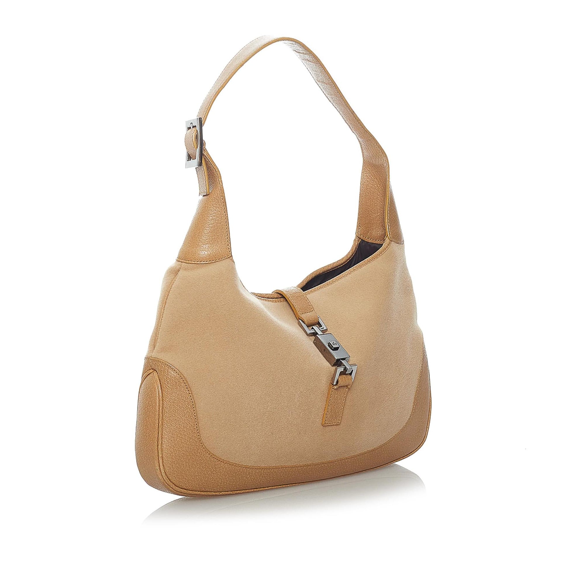 Gucci Jackie SHG Canvas Brown Shoulder Bag