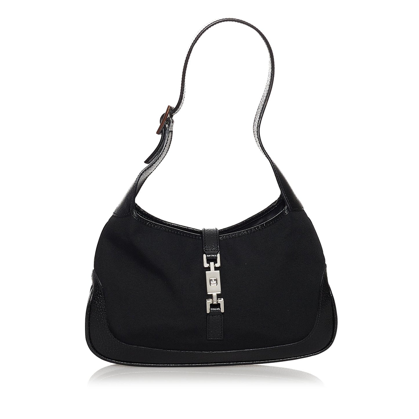 Gucci Jackie SHG Canvas Black Shoulder Bag Bag Shg