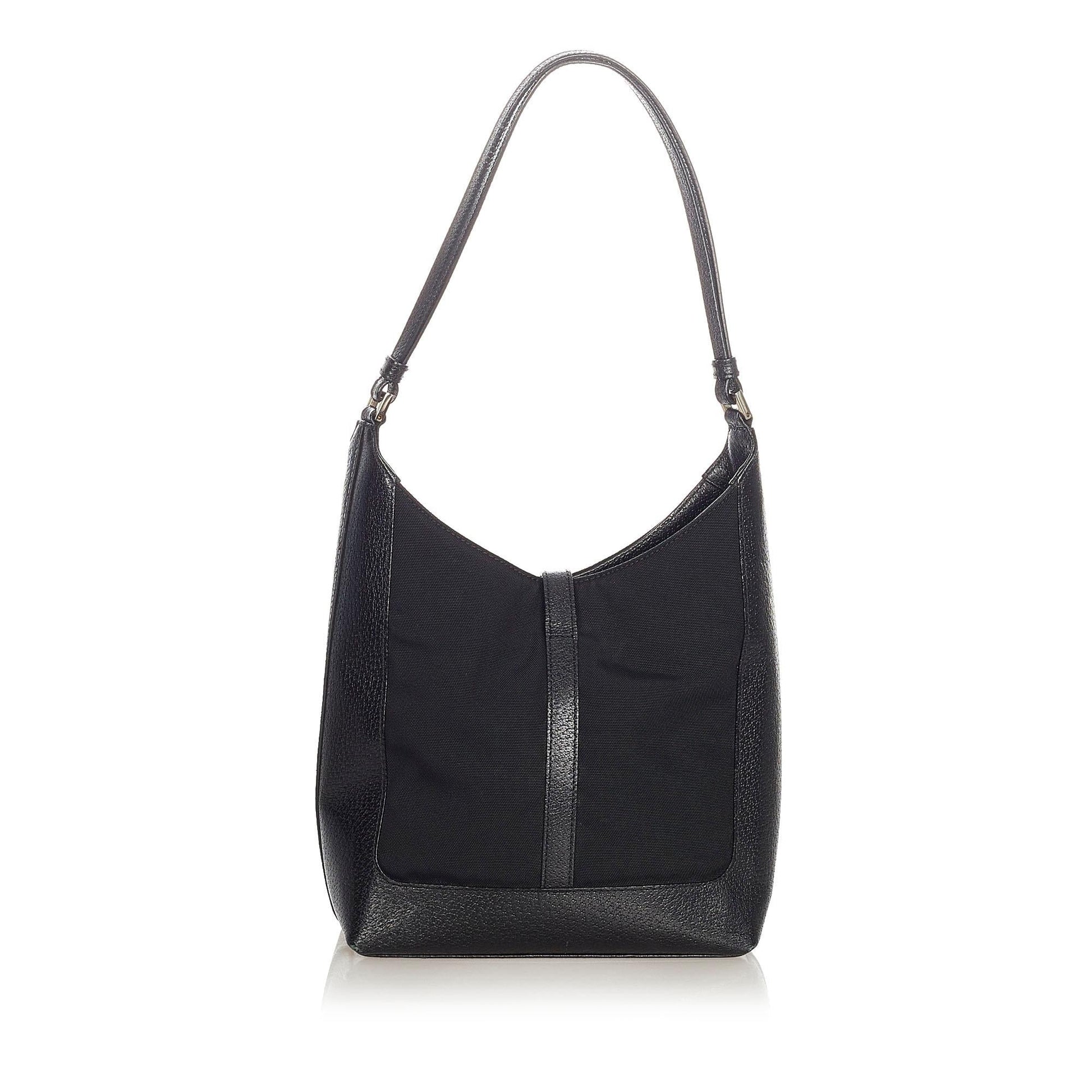 Gucci Jackie SHG Canvas Black Shoulder Bag 3