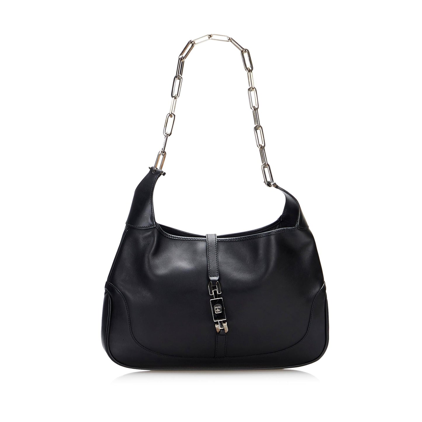 Gucci Jackie SHG-KkZfgV Calf Black Chain Shoulder Bag