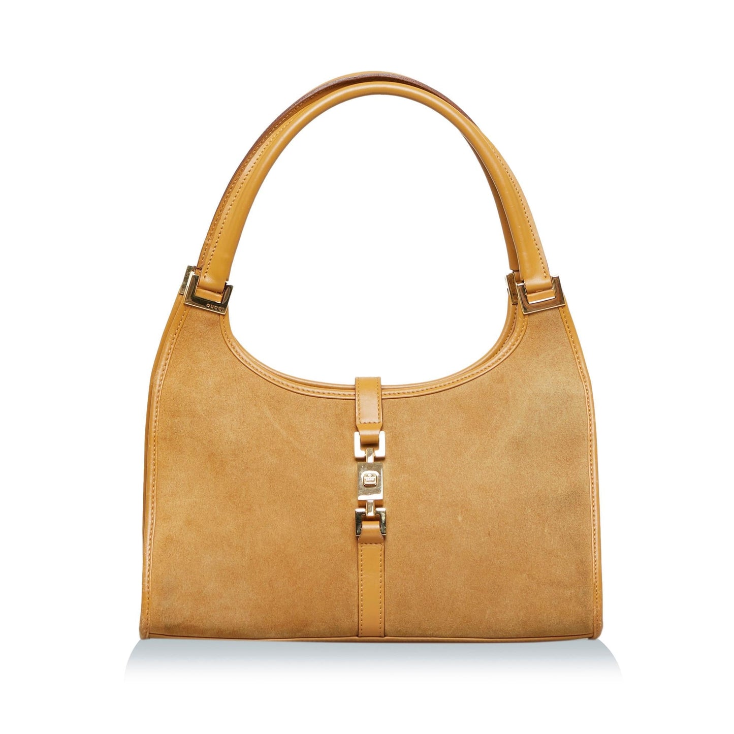 Gucci Jackie SHG-MGzG99 Calf Brown Satchel Bag