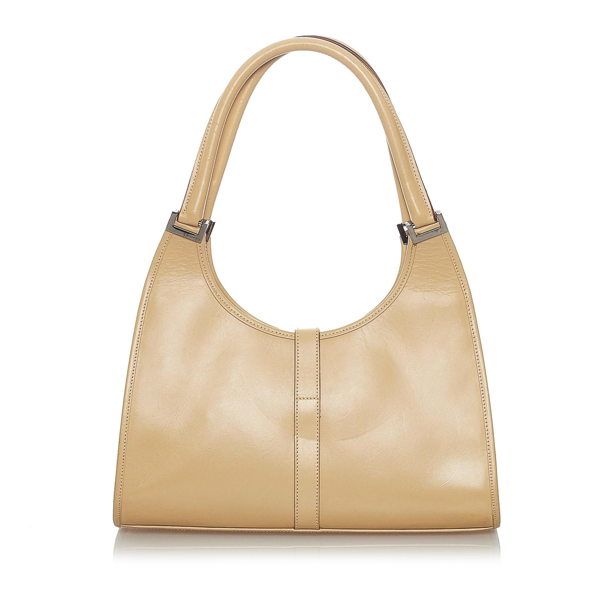 Gucci Jackie SHG Leather Calf Brown Satchel Bag
