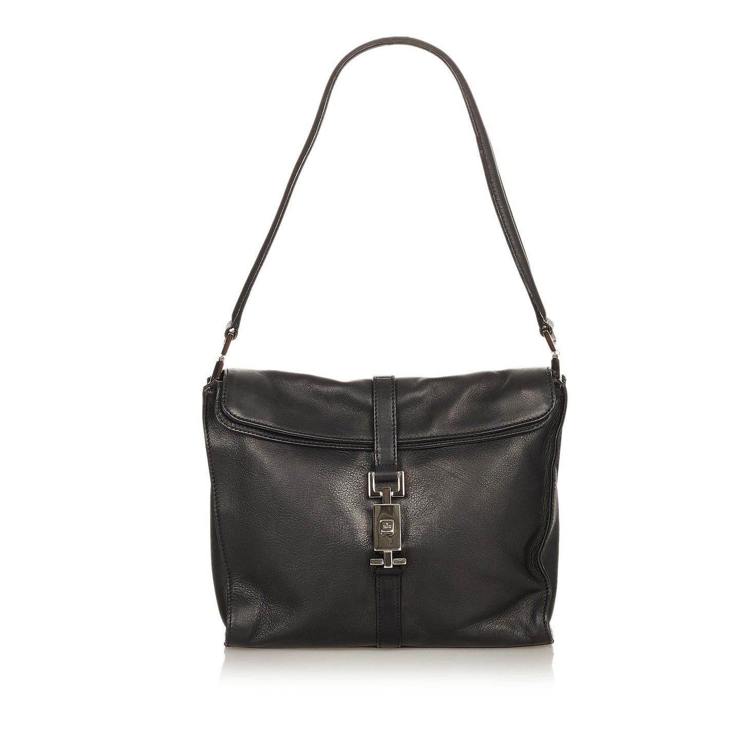 Gucci Jackie SHG Leather Calf Black Shoulder Bag 3