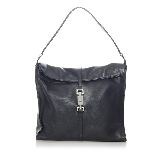 Gucci Jackie SHG Leather Calf Black Shoulder Bag 4