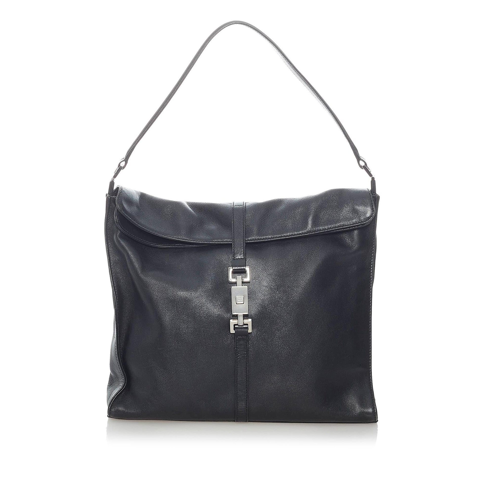 Gucci Jackie SHG Leather Calf Black Shoulder Bag