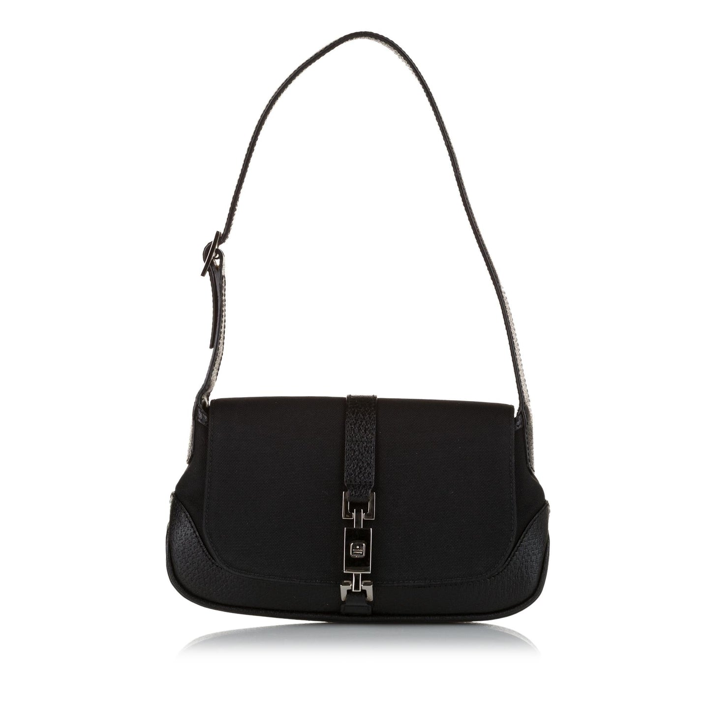 Gucci Jackie SHG Nylon Calf Black Shoulder Bag