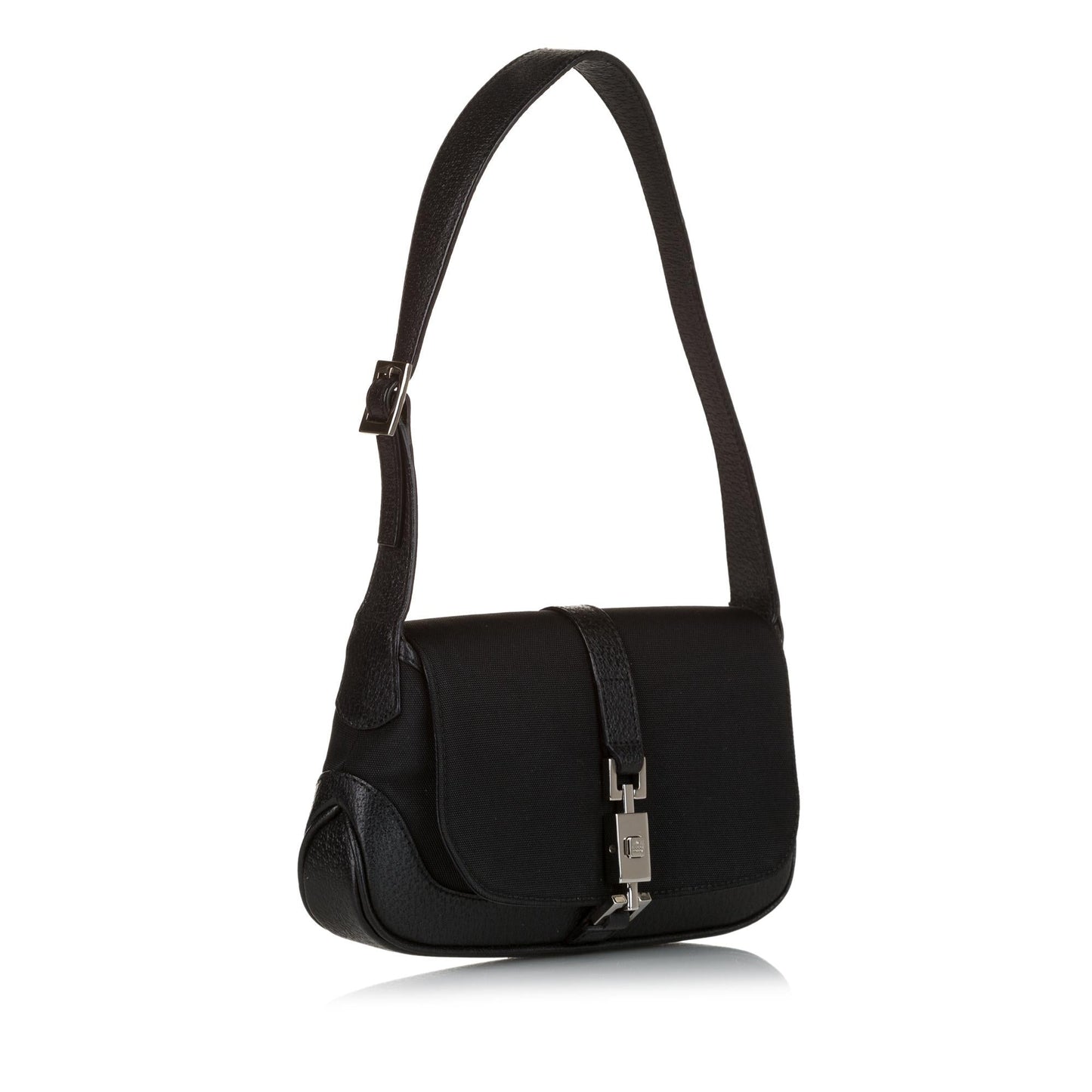 Gucci Jackie SHG Nylon Calf Black Shoulder Bag