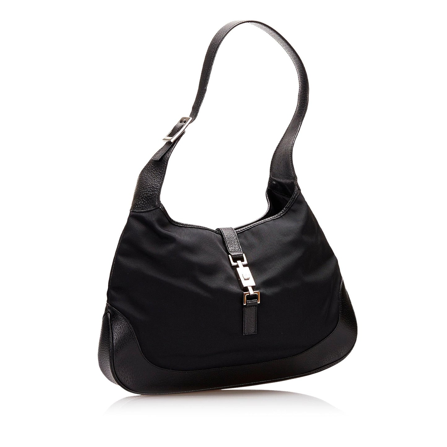 Gucci Jackie SHG Nylon Black Shoulder Bag