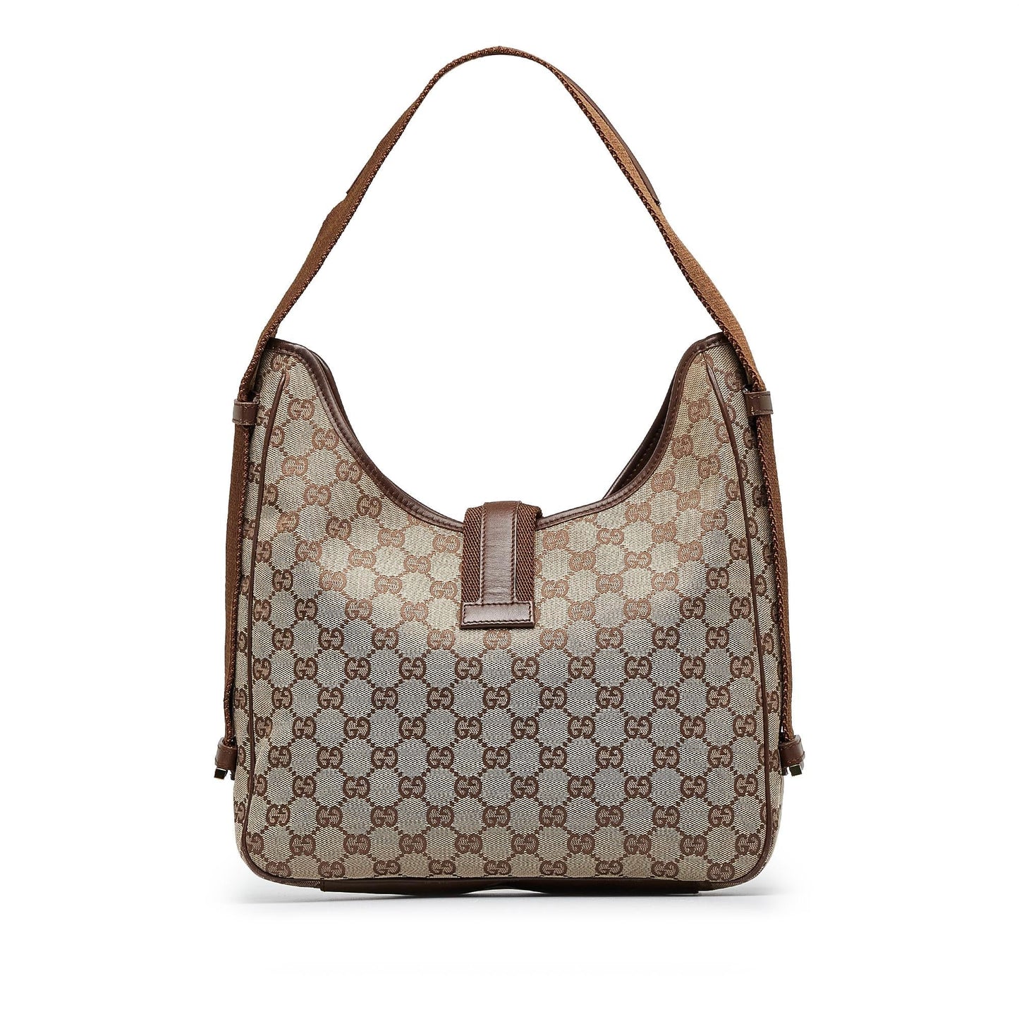 Gucci Jackie O' SHG-I50CAH Canvas Brown Shoulder Bag