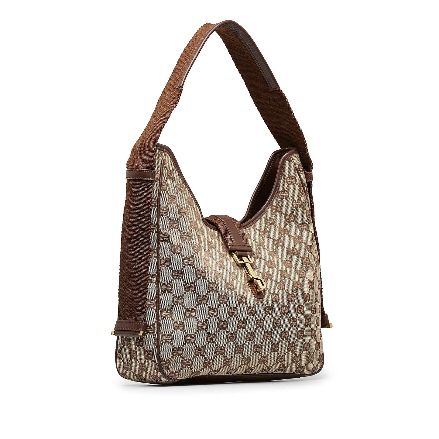Gucci Jackie O' SHG-I50CAH Canvas Brown Shoulder Bag