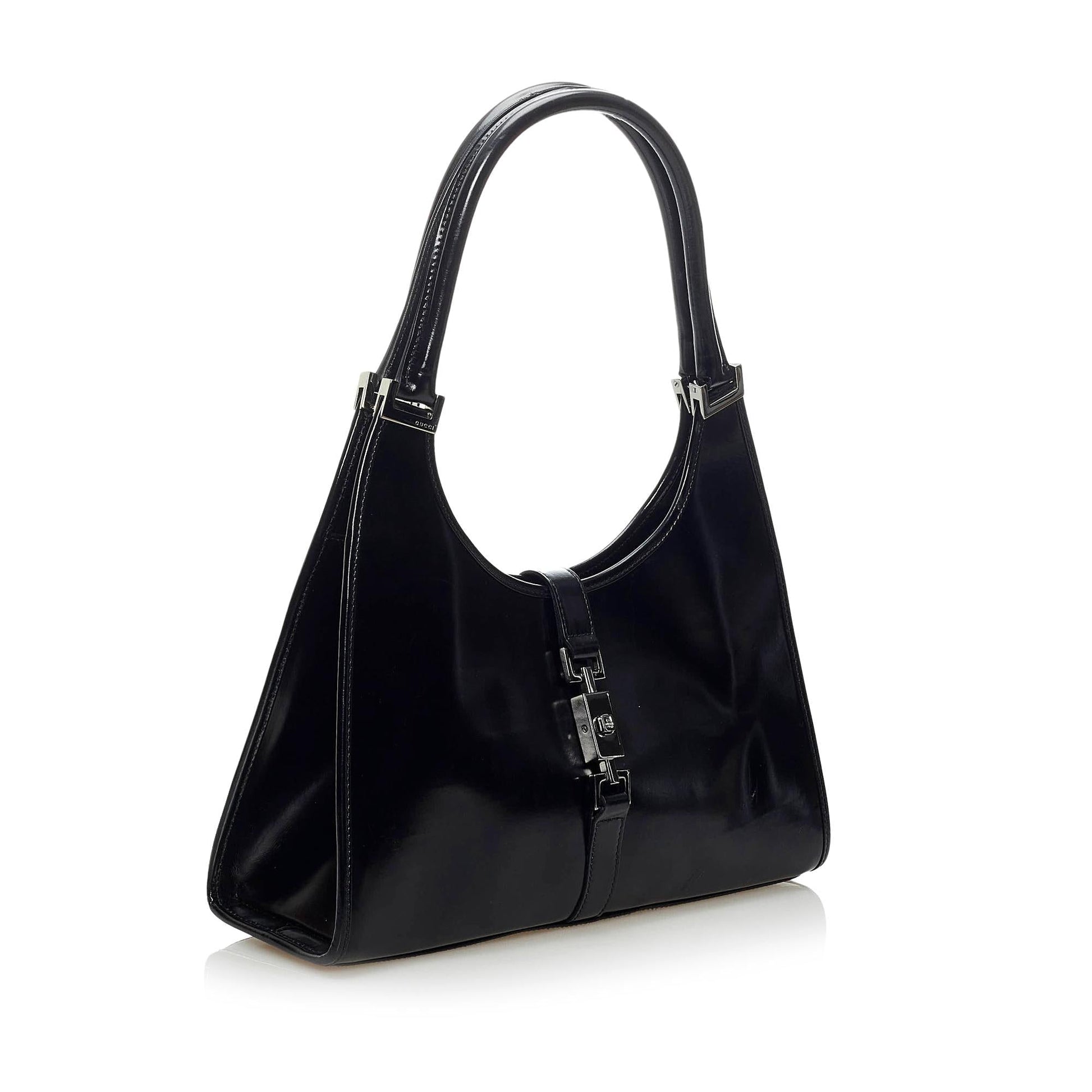 Gucci Jackie O SHG Calf Black Shoulder Bag