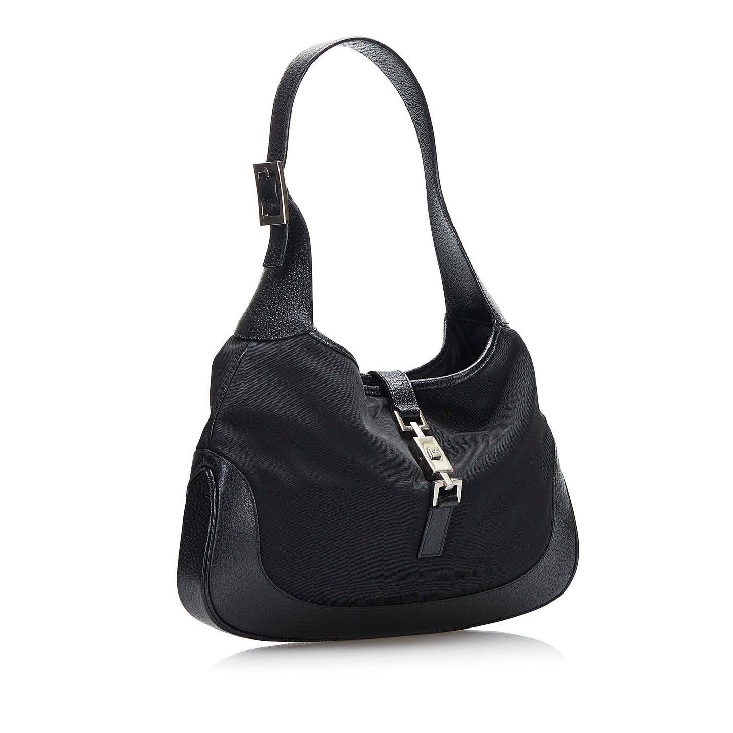 Gucci Jackie SHG-HRXgdz Nylon Calf Black Shoulder Bag