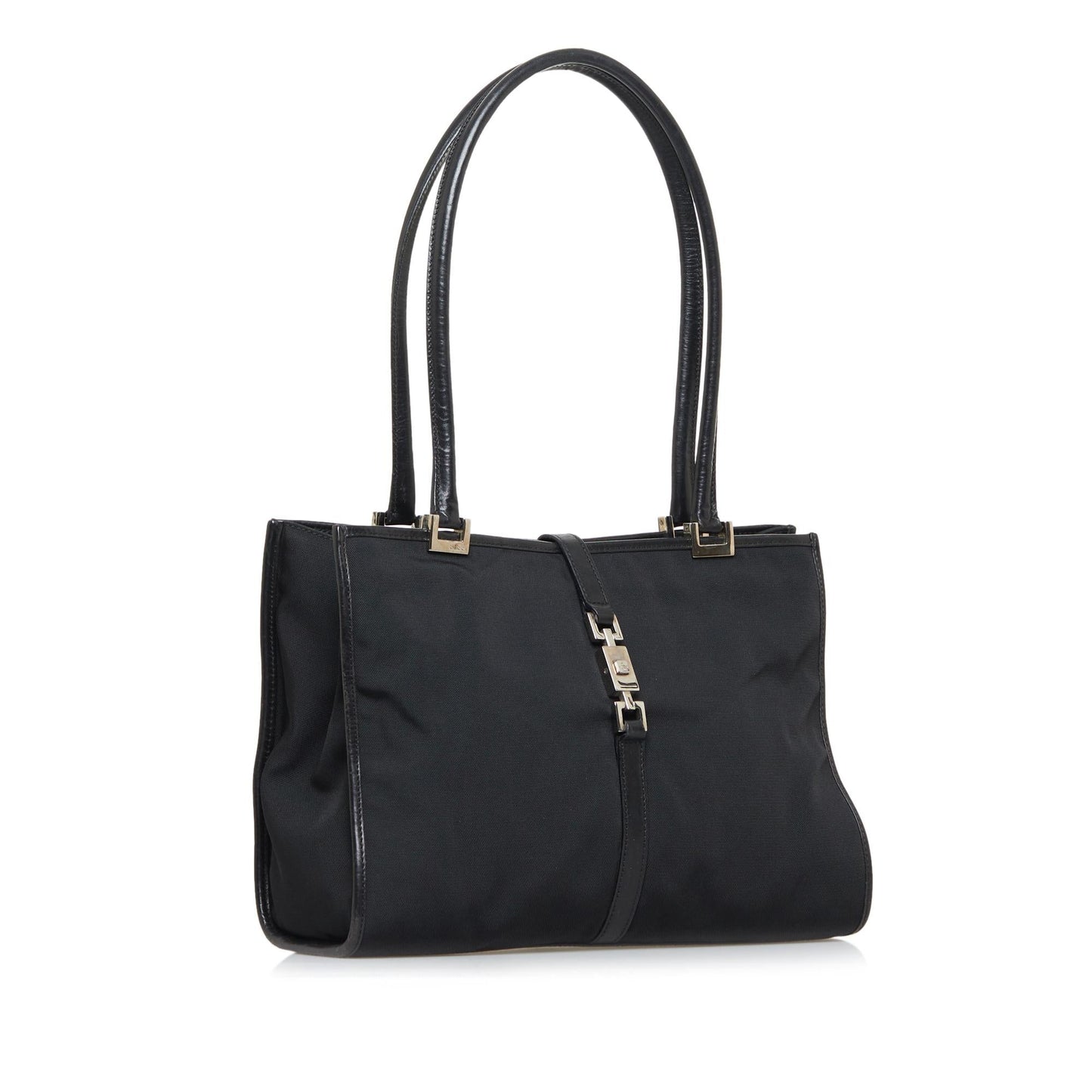 Gucci Jackie SHG-wYFRwH Nylon Black Shoulder Bag