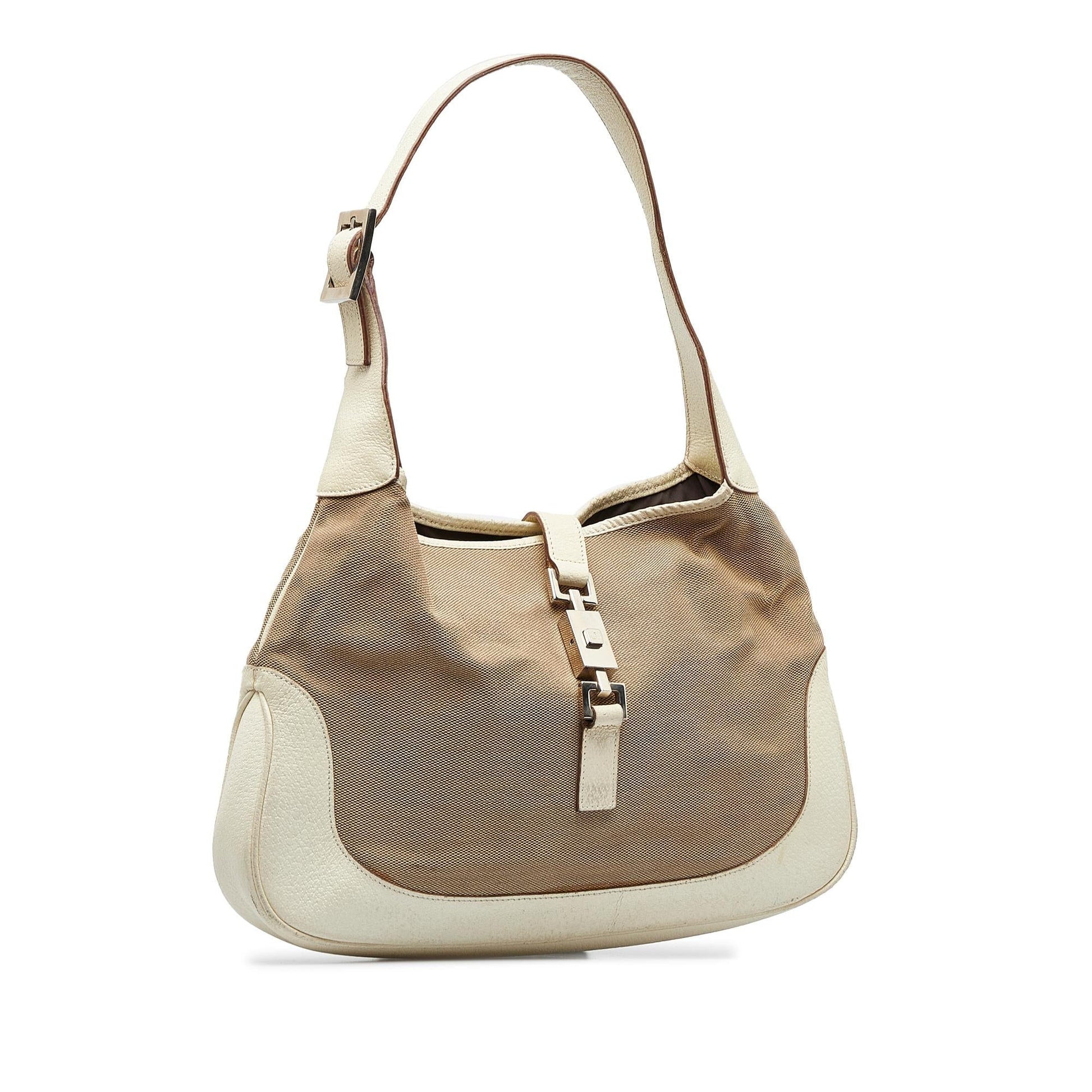 Gucci Jackie SHG-BapEsv Canvas Brown Shoulder Bag