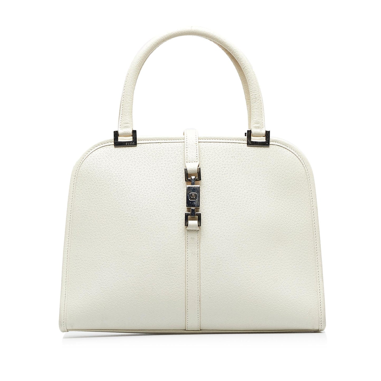 Gucci Jackie SHG-gyI4f5 Calf White Satchel Bag