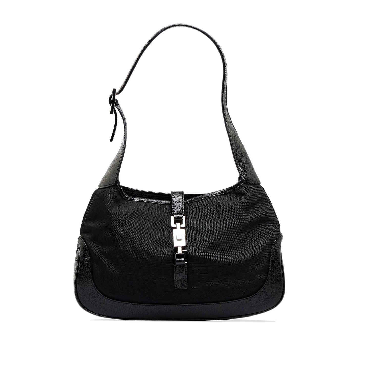 Gucci Jackie SHG-T1v1gb Canvas Black Shoulder Bag