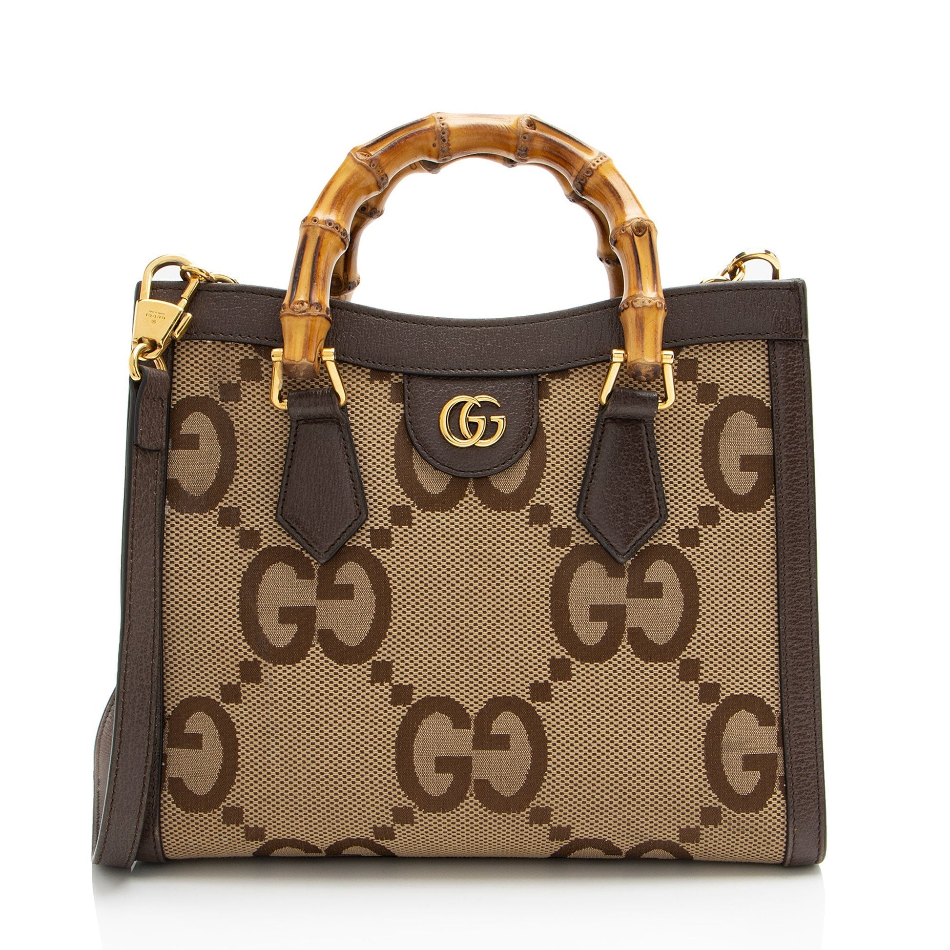 Gucci Jumbo GG Diana Canvas Small Tote Bag