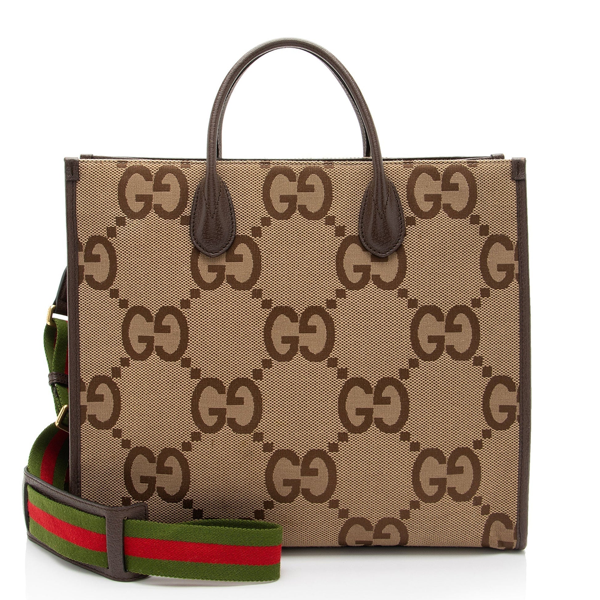 Gucci Jumbo Web Tote Canvas Tote Bag