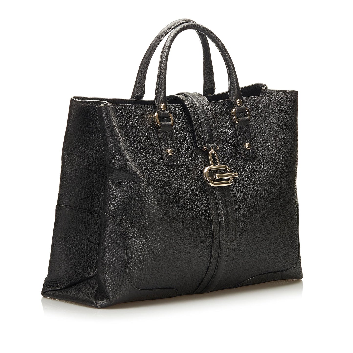 Gucci Junco SHG Calf Black Tote Bag