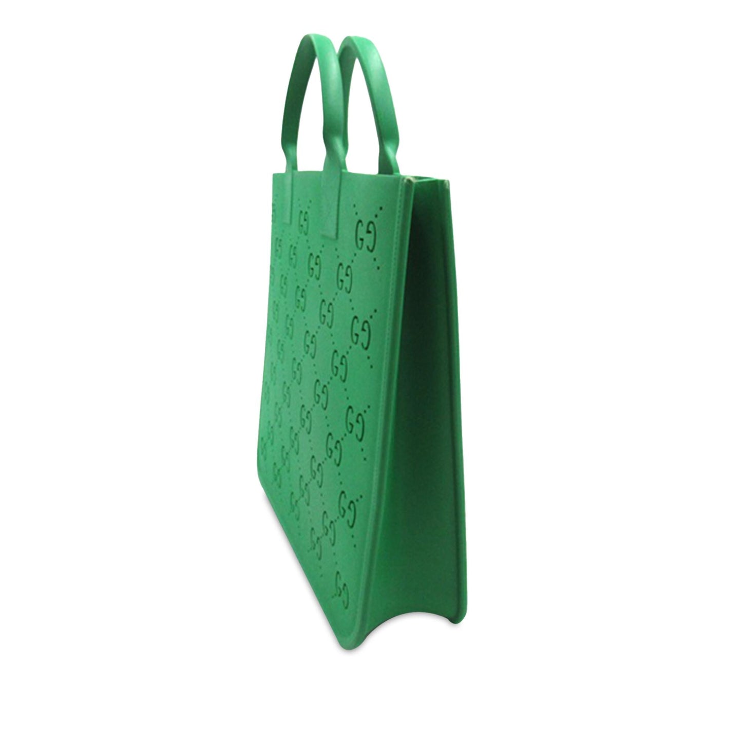 Gucci Kids' GG Rubber SHG-7nHedJ Green Tote Bag