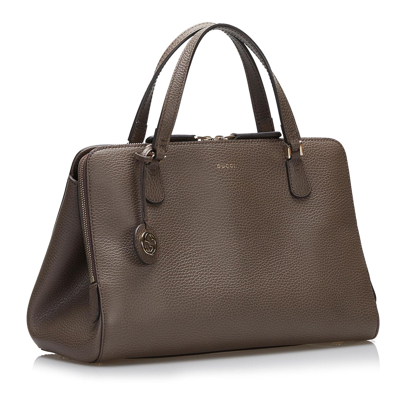 Gucci Lady Dollar SHG Calf Brown Satchel Bag