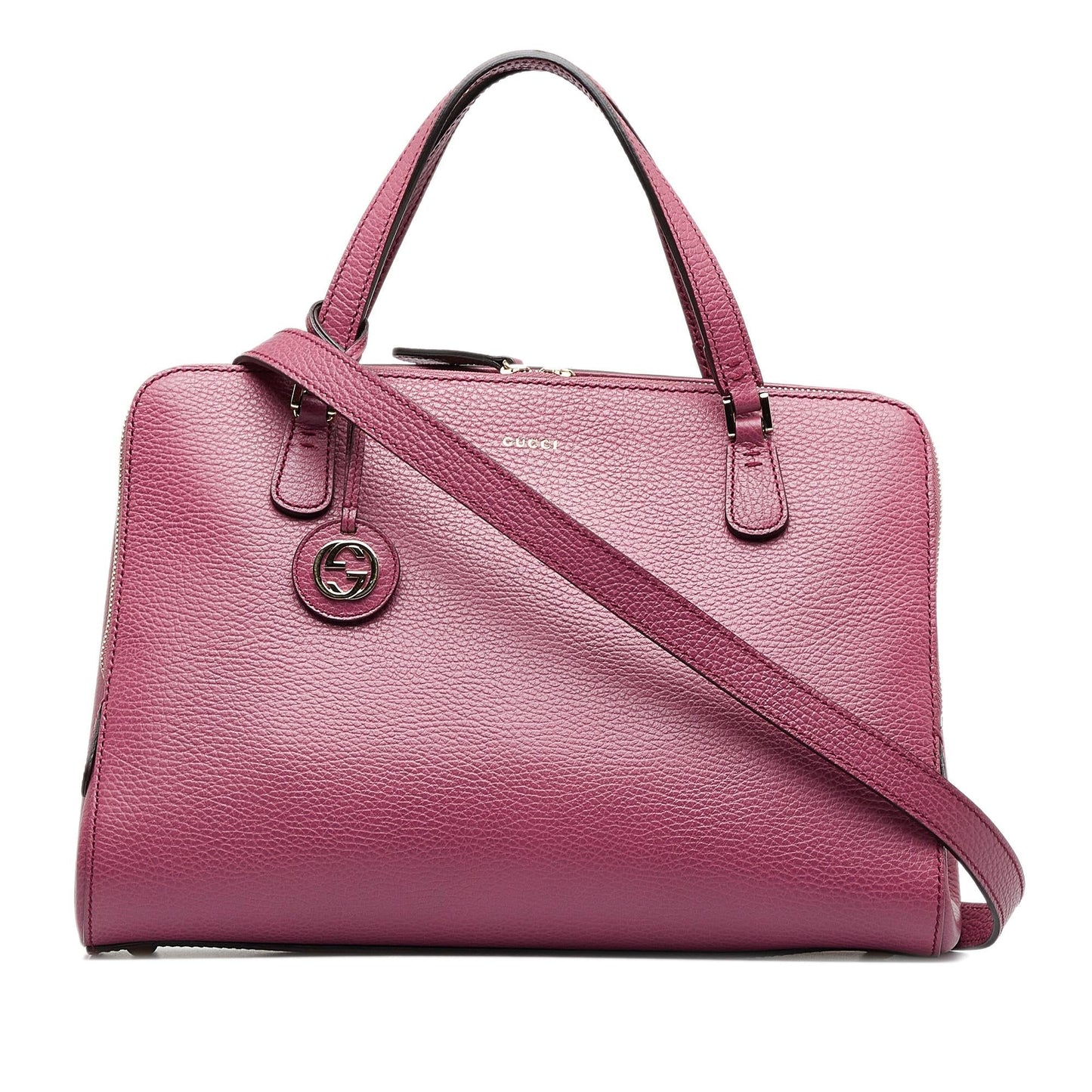 Gucci Lady Dollar SHG-bKZsea Calf Pink Satchel Bag