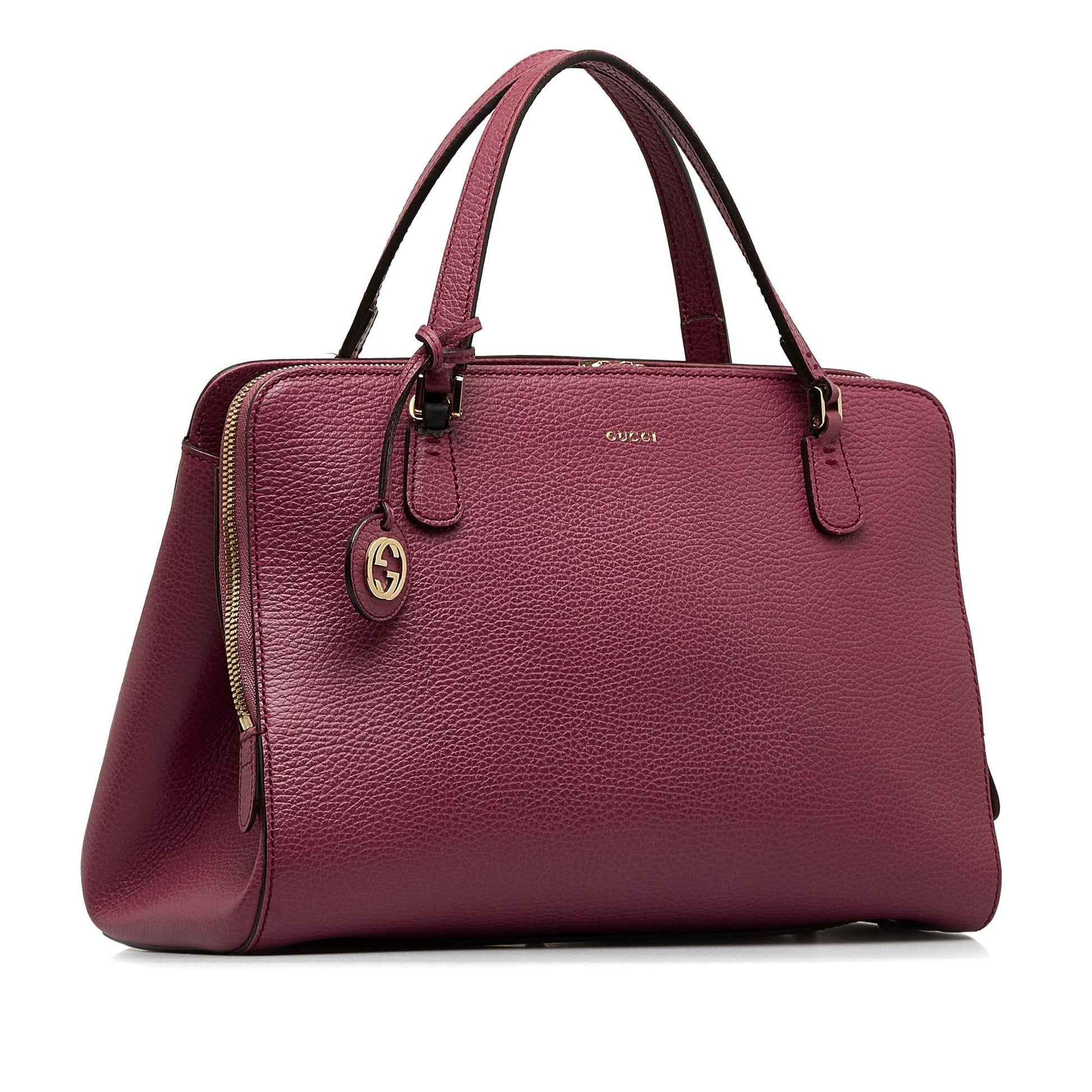 Gucci Lady Dollar Calf Pink Satchel Bag Shg Esfqab