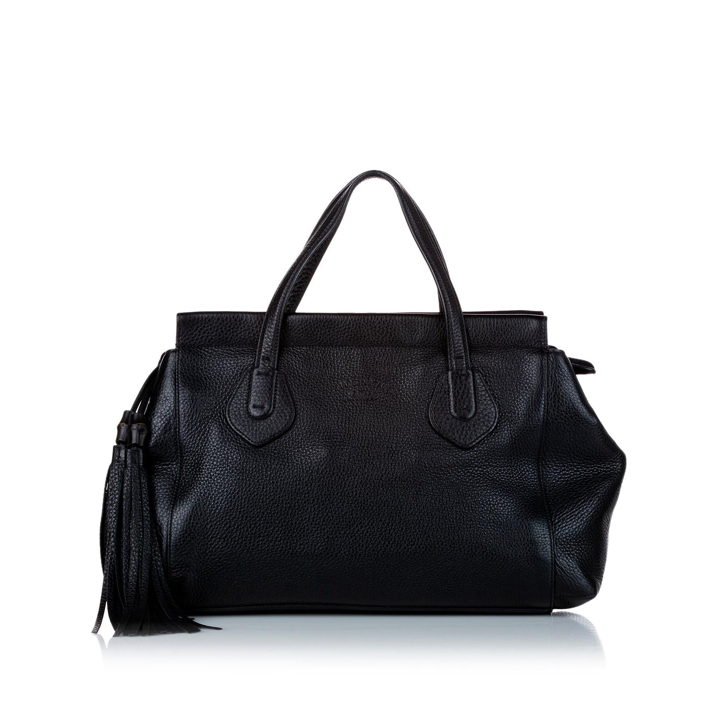 Gucci Lady Tassel SHG Calf Black Tote Bag