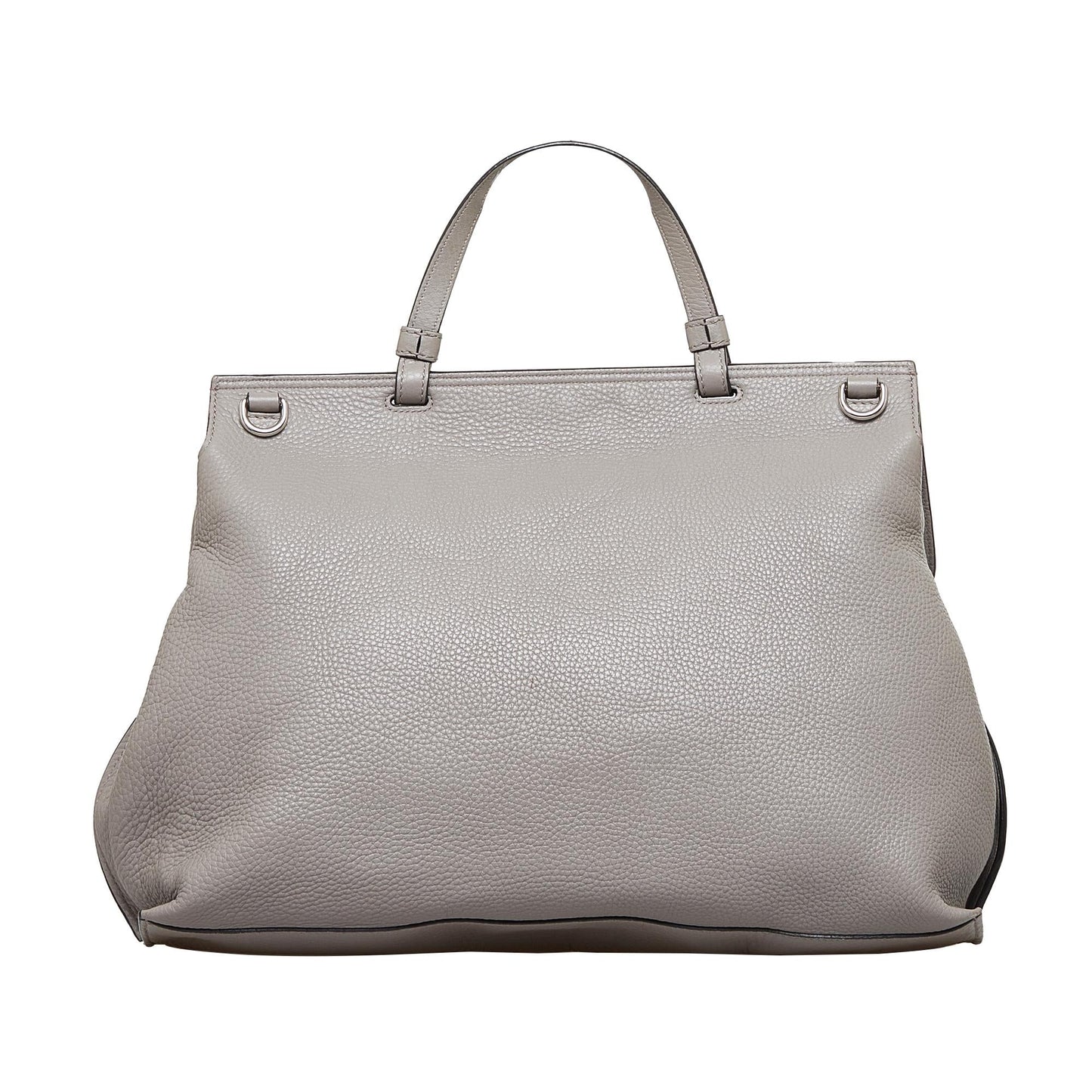 Gucci Bamboo Daily SHG-emTnzB Calf Grey Large Satchel Bag