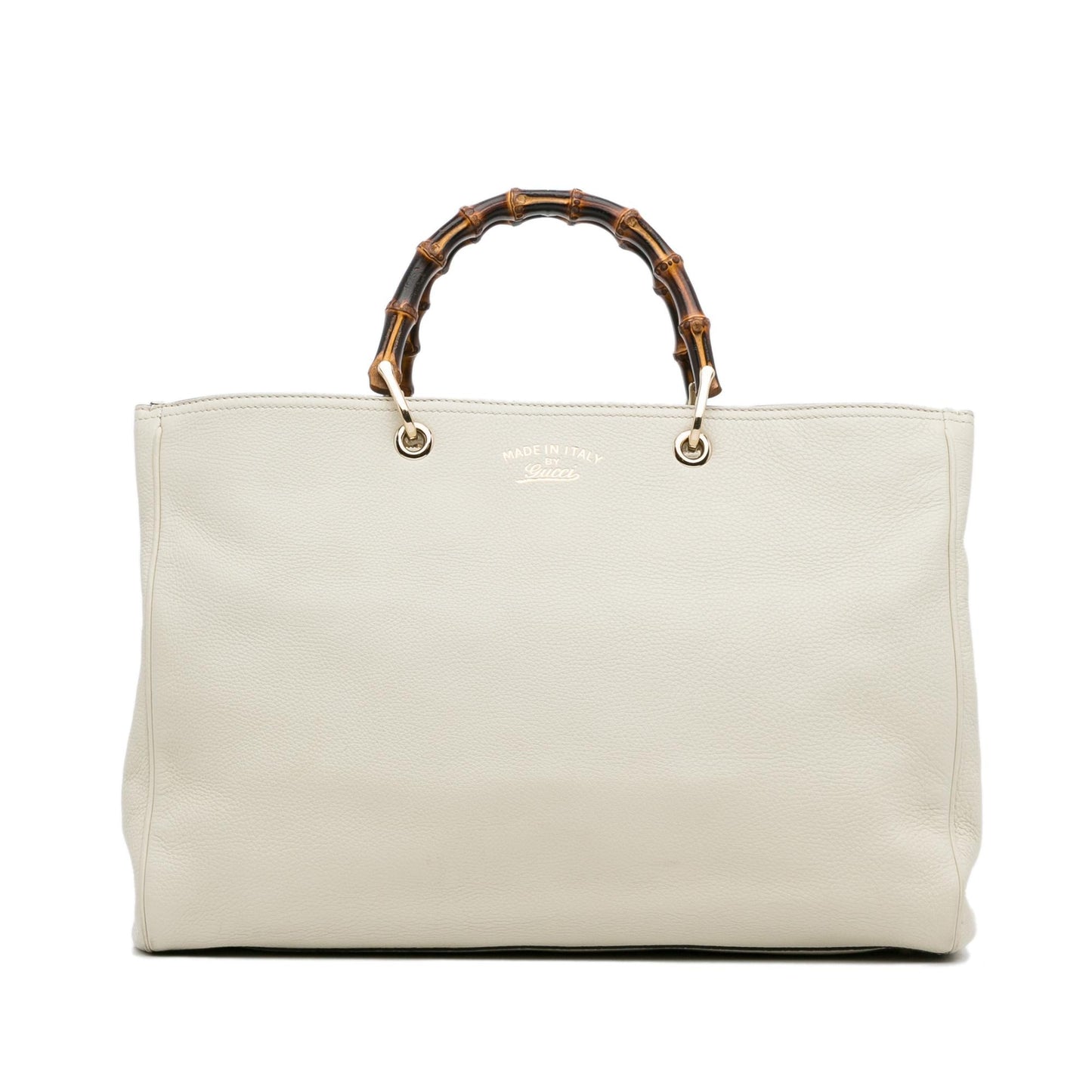 Gucci Bamboo Shopper SHG-xsngj8 Calf White Large Satchel Bag