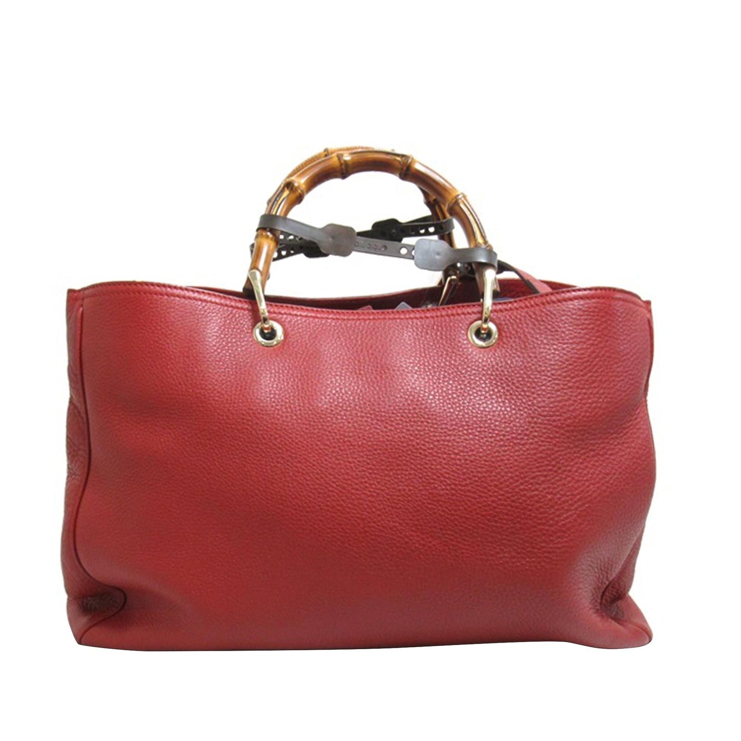 Gucci Bamboo Shopper SHG-HRpByK Calf Red Large Satchel Bag
