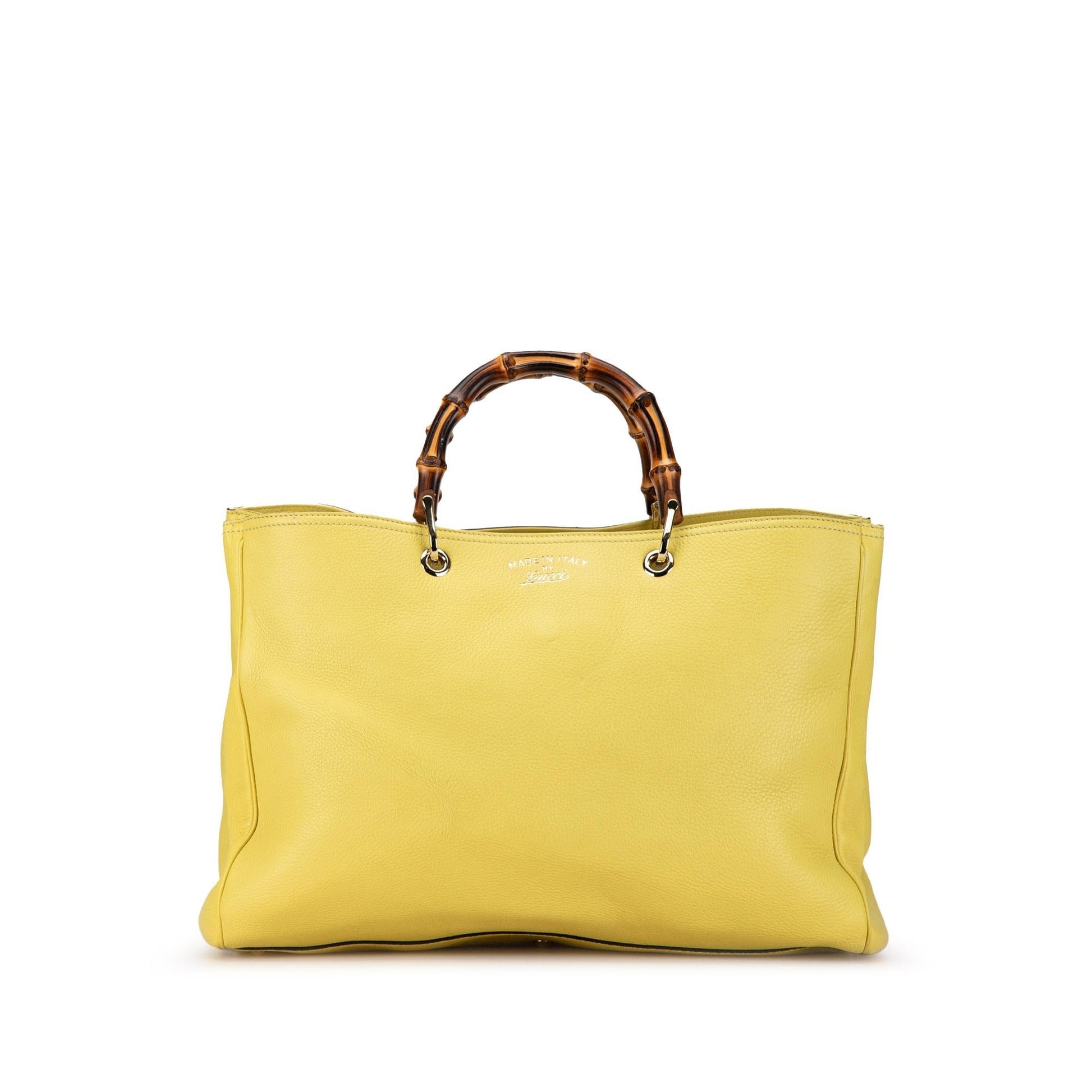 Gucci Bamboo Shopper SHG-ageQGN Calf Calfskin Large Satchel Bag