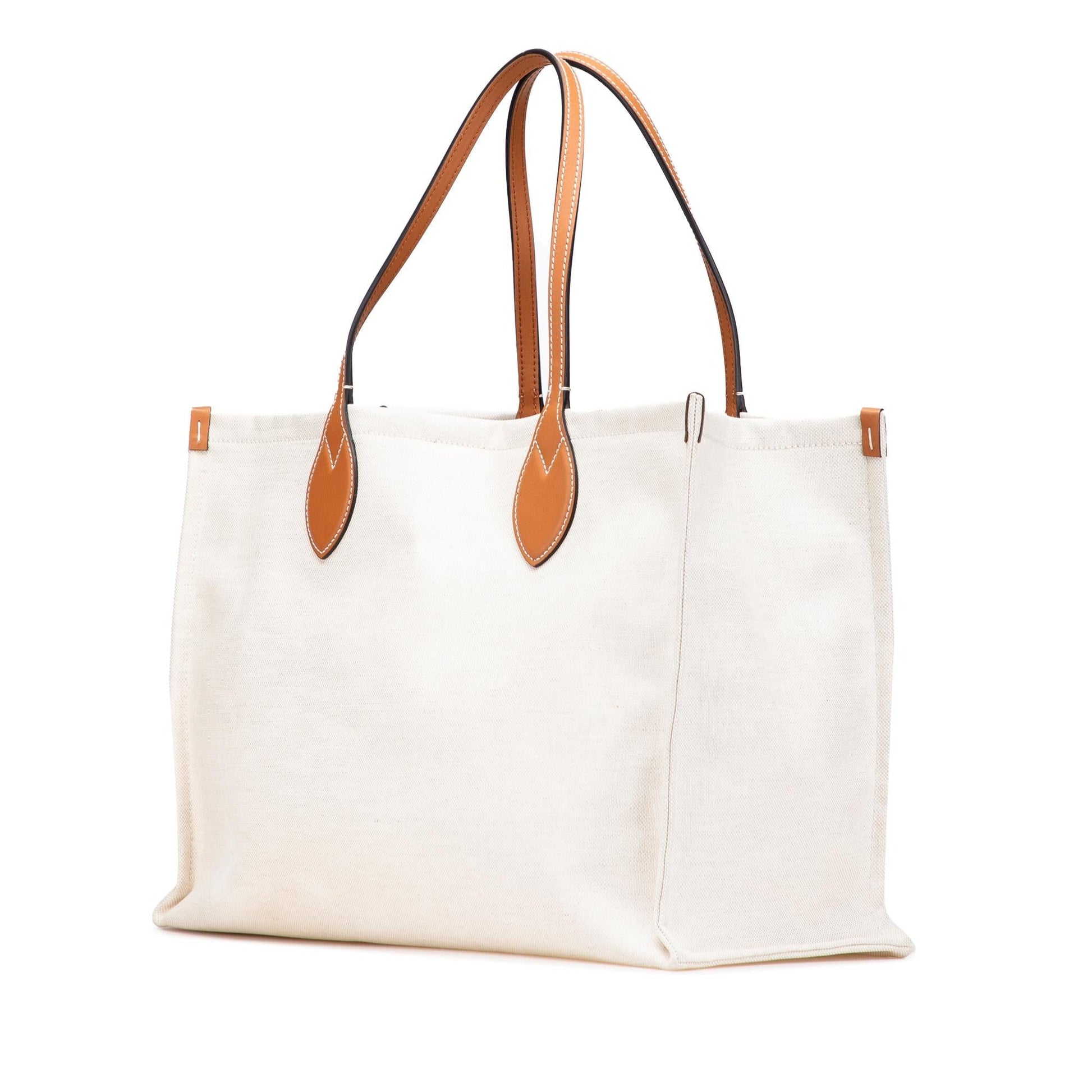 Gucci Canvas Logo Brown Large Tote Bag