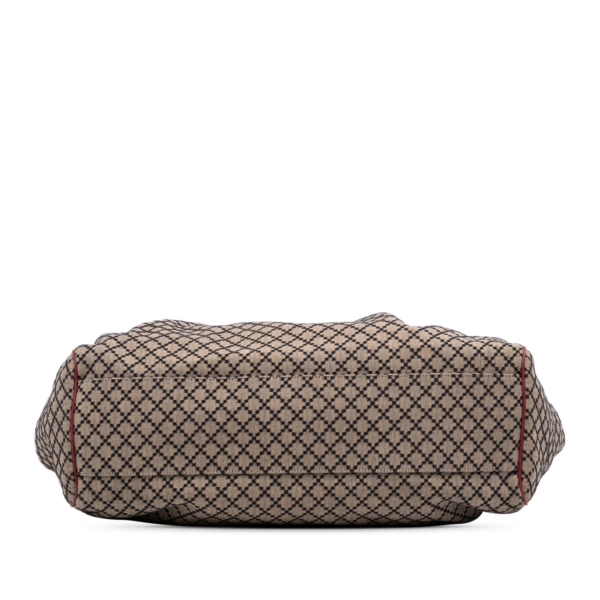 Gucci Diamante Sukey Canvas Large Tote Bag