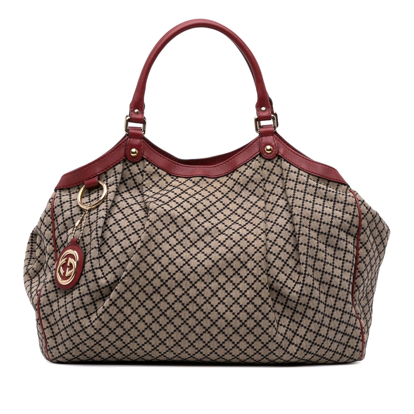 Gucci Diamante Sukey Canvas Large Tote Bag