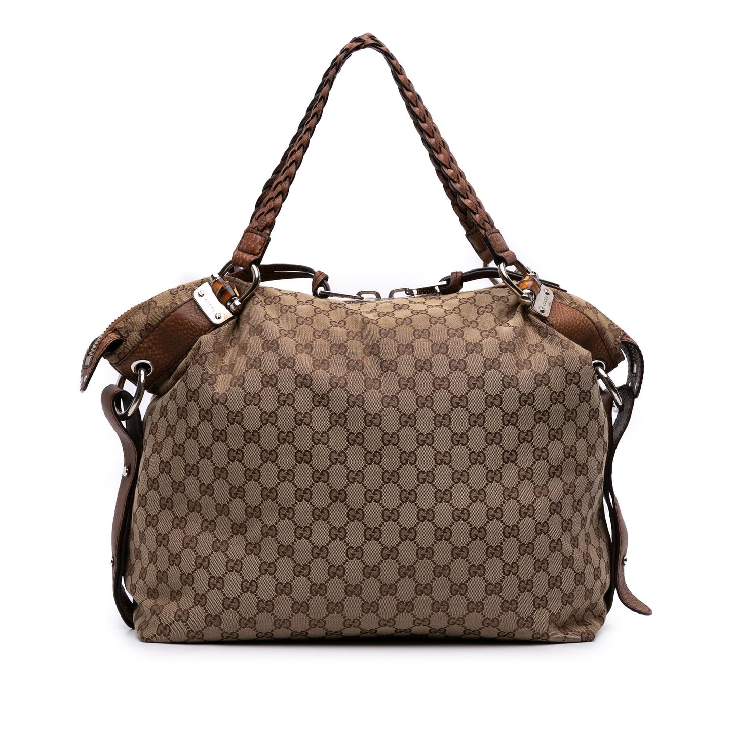 Gucci GG Bamboo Bar Canvas Large Tote Bag Tote 2
